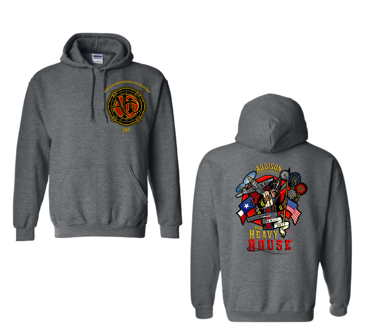 Addison's Fire Departments Stations Hoodie